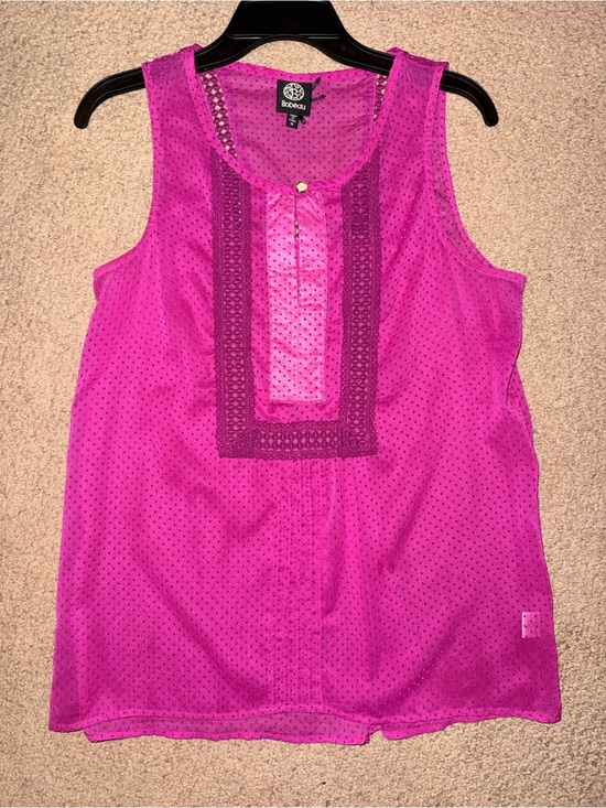 Boden Tops - Boden Hot Pink Sleeveless Eyelet Tunic